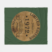 geboren in 1972 verjaardag fleece deken (Voorkant (Horizontaal))