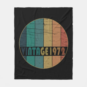 Geboren in 1972 verjaardagscadeau fleece deken