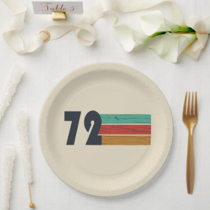 Geboren in 1972  verjaardagscadeau papieren bordje