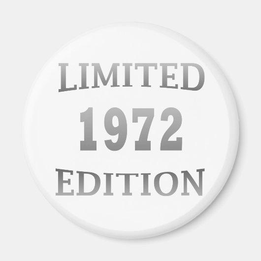 geboren in 1972 verjaardagsverjaardag magneet (Voorkant)