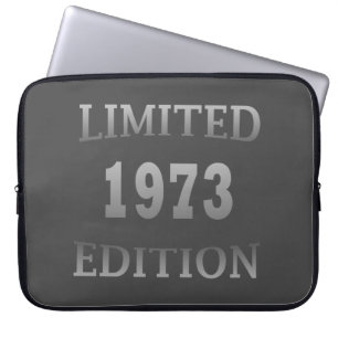 geboren in 1973 50e verjaardag gelimiteerde editie laptop sleeve
