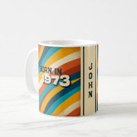 Geboren in 1973 Gepersonaliseerde mok - jaren 70 G
