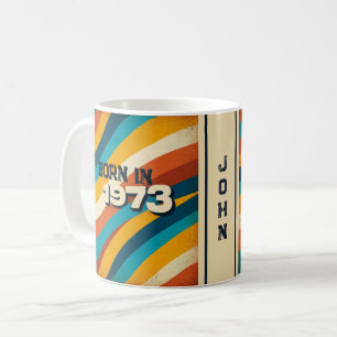 Geboren in 1973 Gepersonaliseerde mok - jaren 70 G