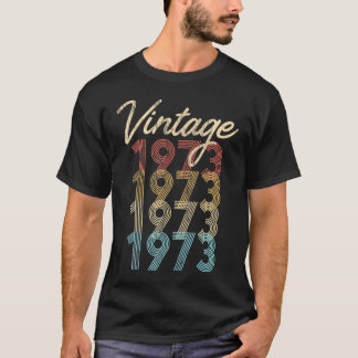 Geboren in 1973 Groovy 51e verjaardag T-shirt