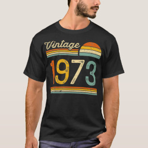  Geboren in 1973 Retro Verjaardag T-shirt