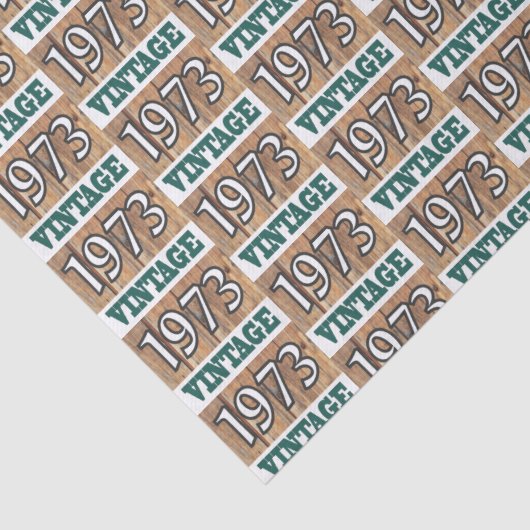 Geboren in 1973 tissuepapier (Detail)