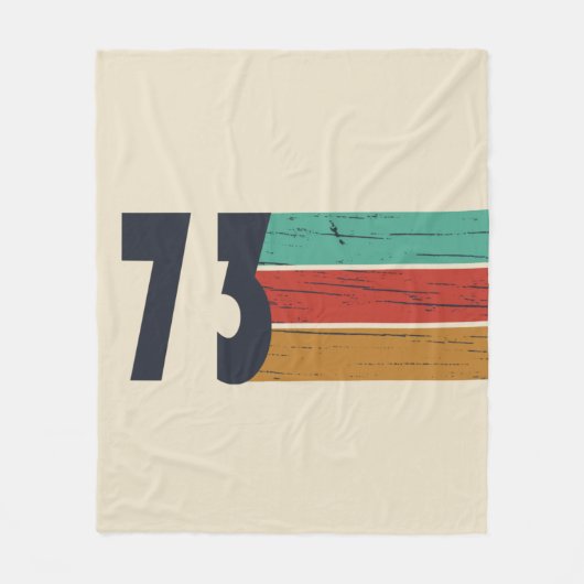 Geboren in 1973  verjaardagscadeau fleece deken (Voorkant)