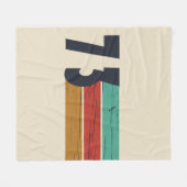 Geboren in 1973  verjaardagscadeau fleece deken (Voorkant (Horizontaal))