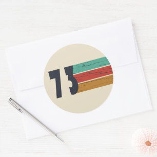 Geboren in 1973  verjaardagscadeau ronde sticker