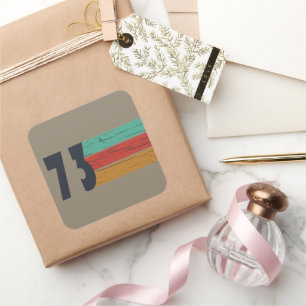 Geboren in 1973  verjaardagscadeau vierkante sticker