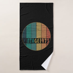Geboren in 1973 Vintage Verjaardagscadeau Badhanddoek