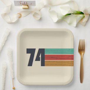 Geboren in 1974  50ste verjaardagscadeau papieren bordje