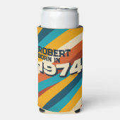 Geboren in 1974 Gepersonaliseerde Koelbox - Retro  (Seltzer Voorkant)