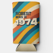 Geboren in 1974 Gepersonaliseerde Koelbox - Retro  (Voorkant)