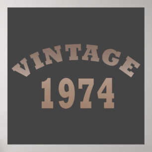 geboren in 1974  verjaardag poster