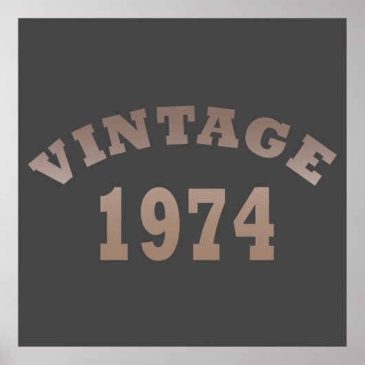 geboren in 1974 verjaardag poster (Voorkant)