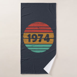 Geboren in 1974  verjaardagscadeau badhanddoek