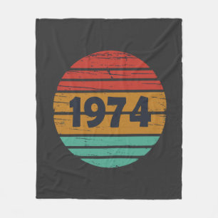 Geboren in 1974  verjaardagscadeau fleece deken
