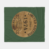 Geboren in 1974  verjaardagscadeau fleece deken (Voorkant (Horizontaal))