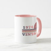 Geboren in 1974  verjaardagscadeau mok (Voorkant rechts)