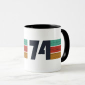 Geboren in 1974  verjaardagscadeau mok (Voorkant rechts)