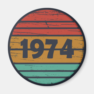 Geboren in 1974 verjaardagsfeest magneet