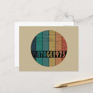 Geboren in 1975  50ste verjaardagscadeau feestdagenkaart