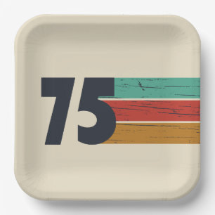 Geboren in 1975  50ste verjaardagscadeau papieren bordje