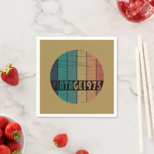 Geboren in 1975 50ste verjaardagscadeau servet