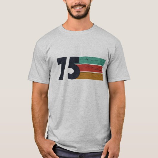Geboren in 1975 50ste verjaardagscadeau t-shirt (Voorkant)