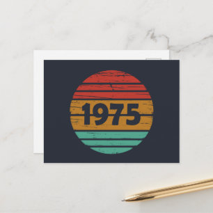 Geboren in 1975  50ste verjaardagsfeest feestdagenkaart