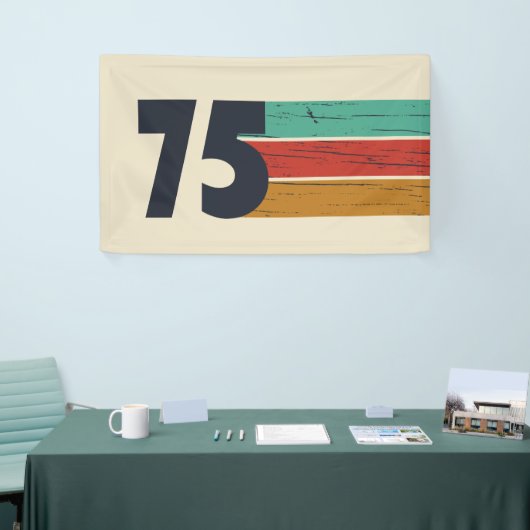 Geboren in 1975  50ste verjaardagsfeest spandoek (Beurs)