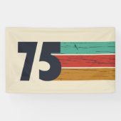 Geboren in 1975 50ste verjaardagsfeest spandoek (Horizontaal)