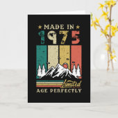 Geboren in 1975 kaart (Gele Bloem)