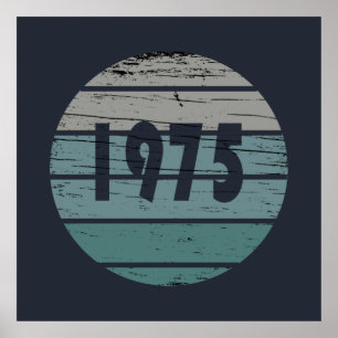 geboren in 1975  verjaardag poster