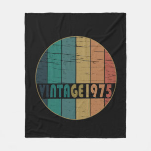 Geboren in 1975 verjaardagscadeau fleece deken