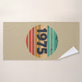 Geboren in 1975 vintage verjaardagscadeau badhanddoek (Badhanddoek)