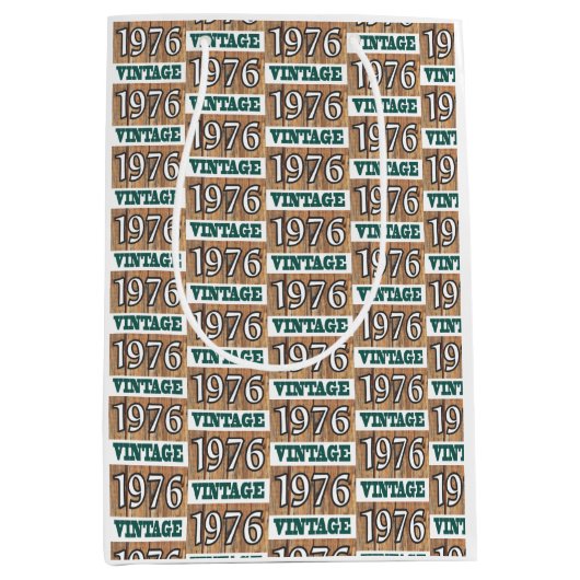 Geboren in 1976 middelgrote cadeautas (Voorkant)