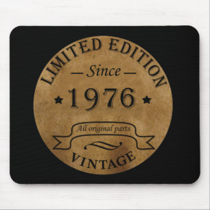 Geboren in 1976 op  verjaardag muismat