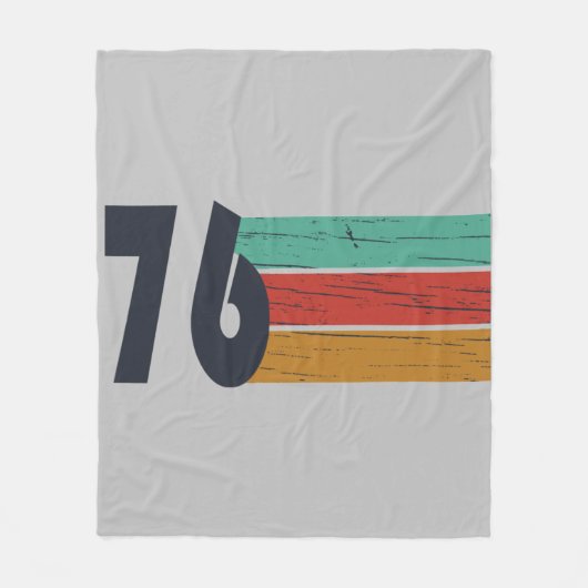 Geboren in 1976 verjaardagscadeau fleece deken (Voorkant)