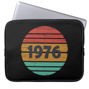 Geboren in 1976  verjaardagscadeau laptop sleeve