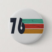 Geboren in 1976  verjaardagscadeau ronde button 5,7 cm (Voorkant)