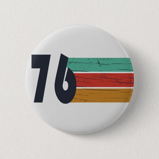 Geboren in 1976  verjaardagscadeau ronde button 5,7 cm (Voorkant)