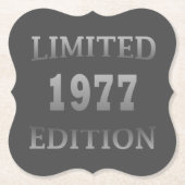 Geboren in 1977, beperkte uitgave kartonnen onderzetters (Voorkant)