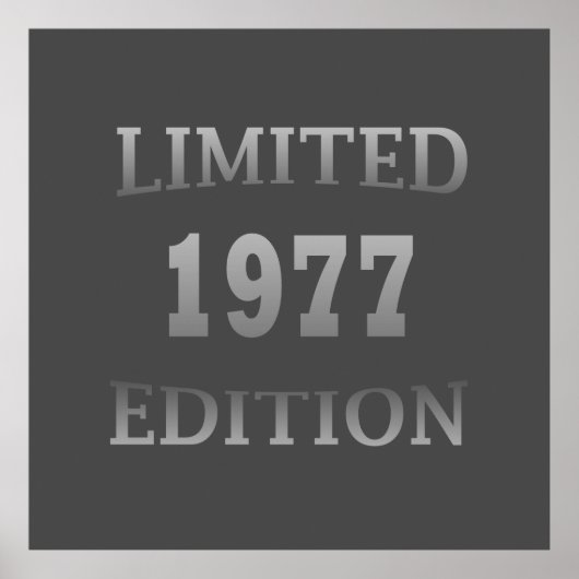 Geboren in 1977, beperkte uitgave poster (Voorkant)