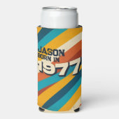 Geboren in 1977 Gepersonaliseerde Koelbox - Retro  (Seltzer Voorkant)