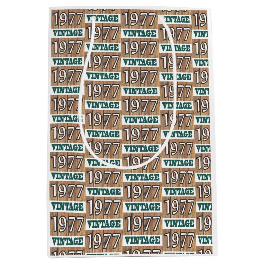 Geboren in 1977 middelgrote cadeautas (Voorkant)