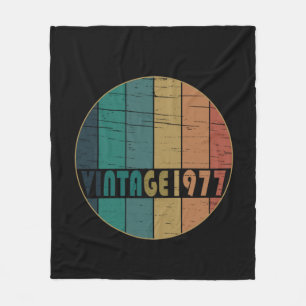 Geboren in 1977 op  verjaardag fleece deken