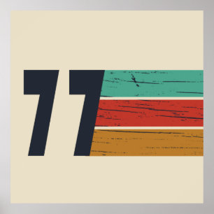 geboren in 1977  verjaardag poster