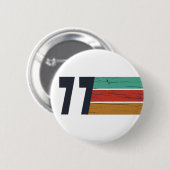 geboren in 1977  verjaardag ronde button 5,7 cm (Voorkant /achterkant)